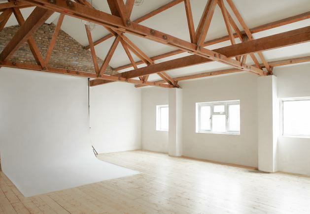 Versatile studio/ event space in East London with 3 studios including a loft space conversion, bar, green room, gallery space and kitchen. Has secure gated parking for 3 cars.