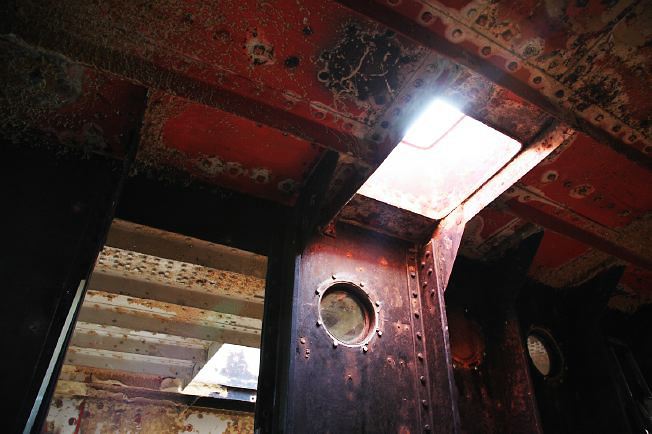 Wonderful old ship with shabby chic interior, used to be used as a floating lighthouse.