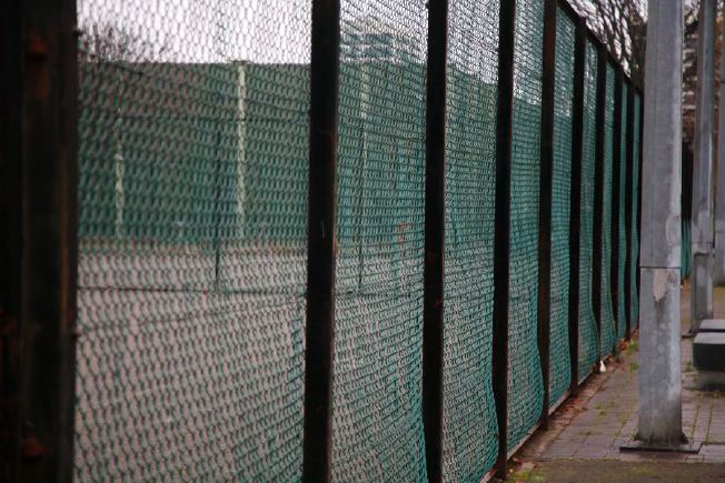 Urban tennis courts.