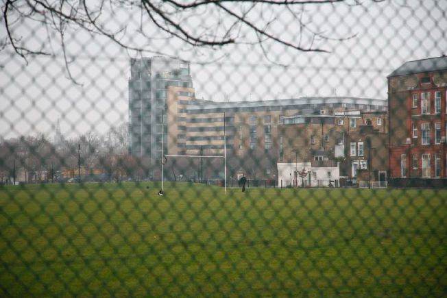 Urban tennis courts.