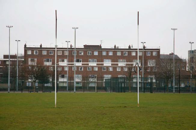 Urban tennis courts.