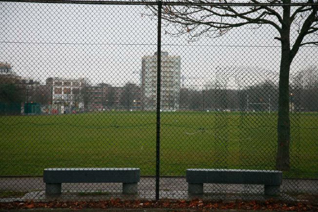 Urban tennis courts.