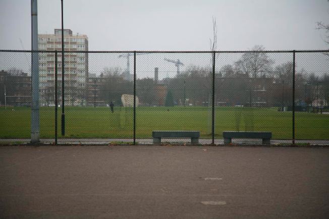 Urban tennis courts.