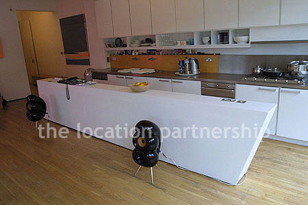 Kitchen in modern apartment in central London