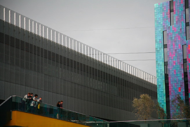 Amazing selection of very graphic contemporary architecture.