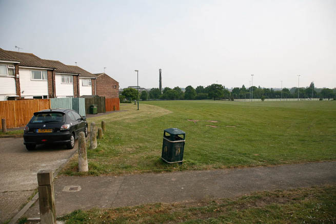 Large open recreation ground with great urban backdrops