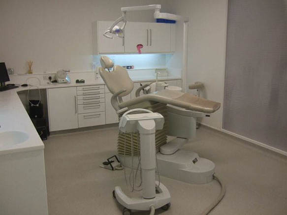Modern style dentistry practice with large reception area