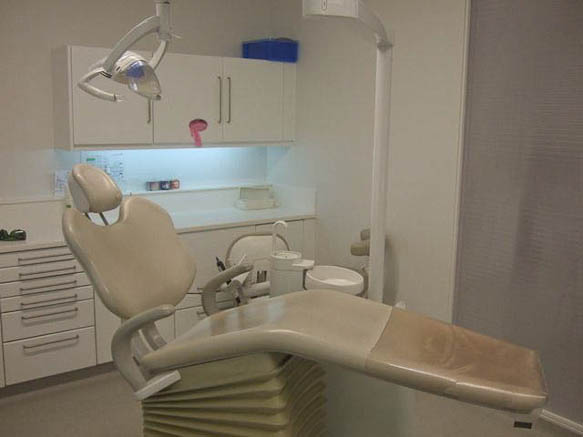 Modern style dentistry practice with large reception area