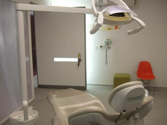 Modern style dentistry practice with large reception area
