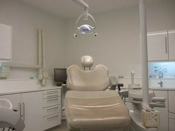 Modern style dentistry practice with large reception area