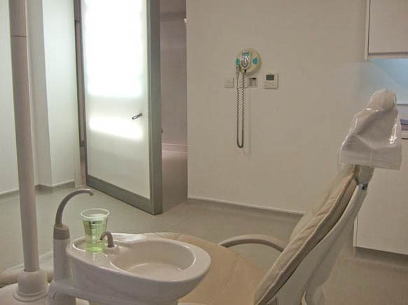 Modern style dentistry practice with large reception area