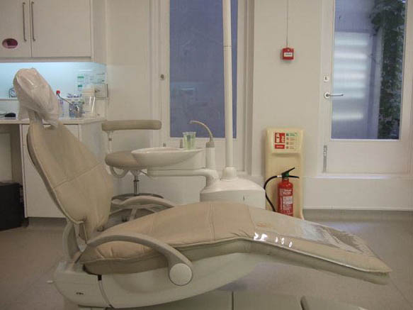 Modern style dentistry practice with large reception area