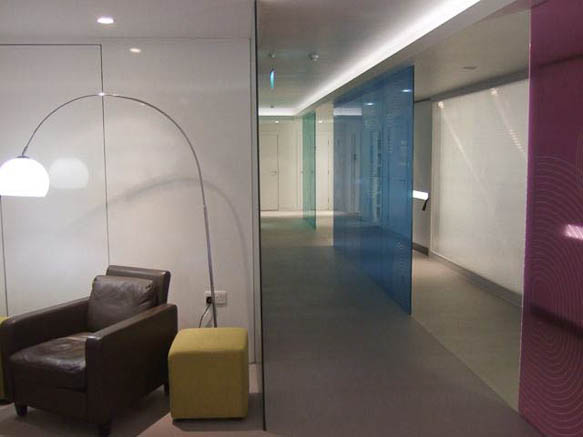 Modern style dentistry practice with large reception area