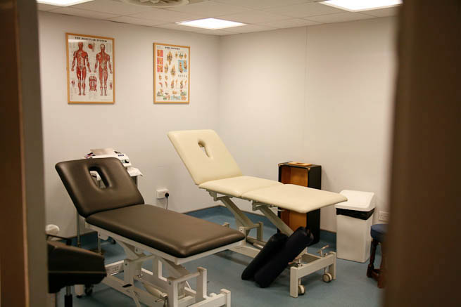 Medical room used by sport club.