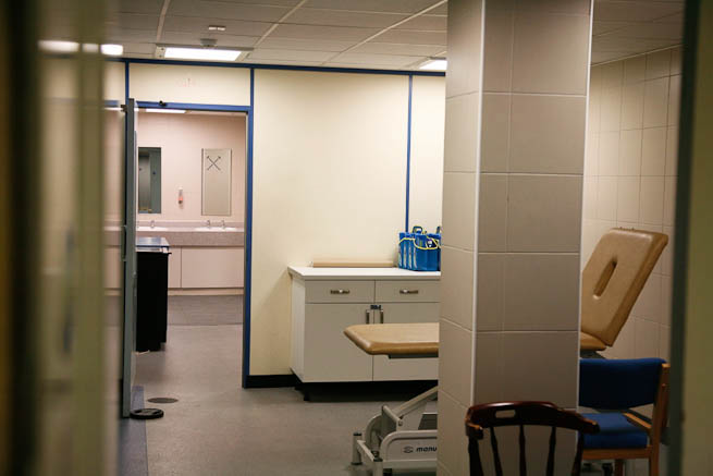 Medical room used by sport club.