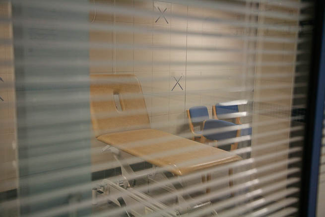 Medical room used by sport club.