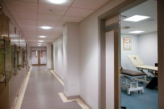 Medical room used by sport club.