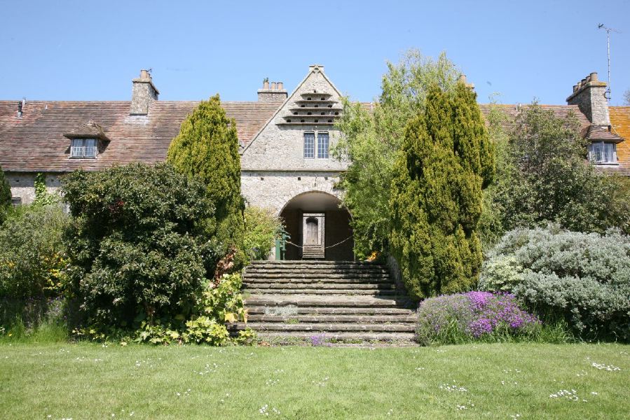 Stunning country house garden with views across the surrounding countryside
