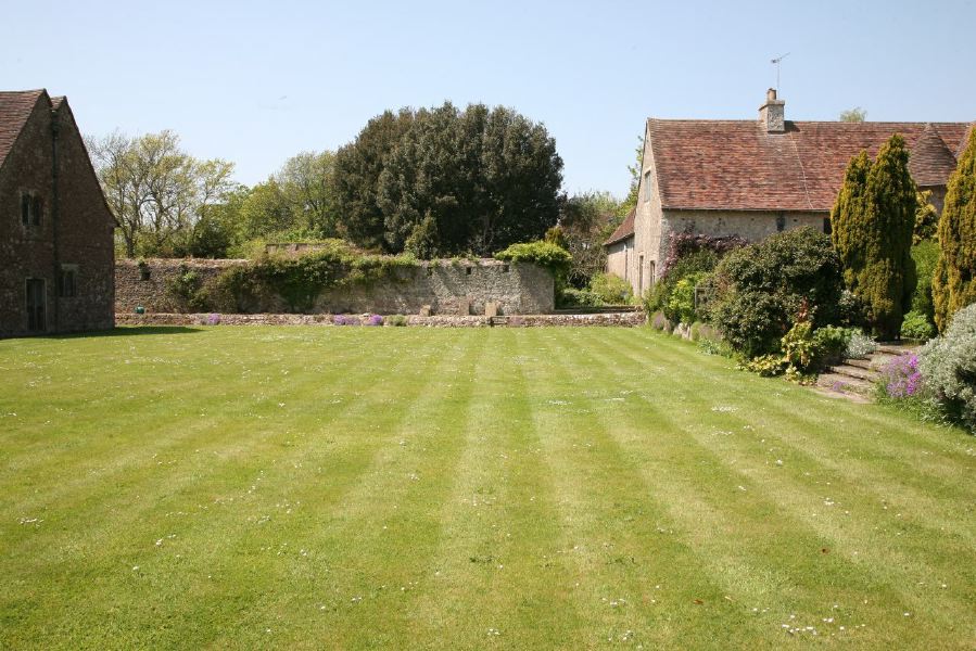 Stunning country house garden with views across the surrounding countryside