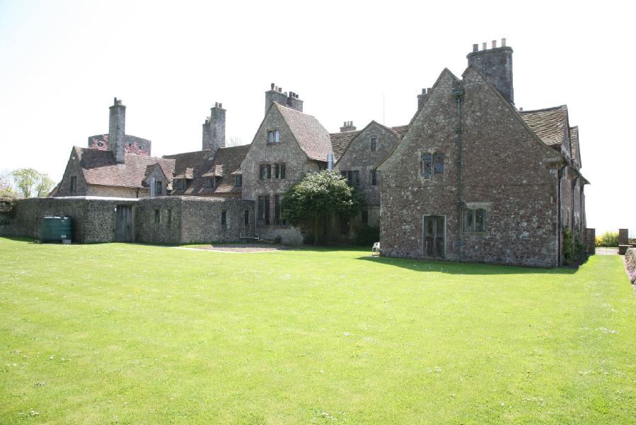 Stunning country house garden with views across the surrounding countryside