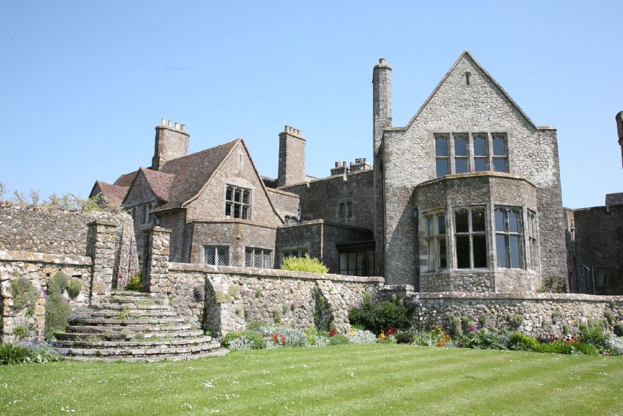 Stunning country house garden with views across the surrounding countryside