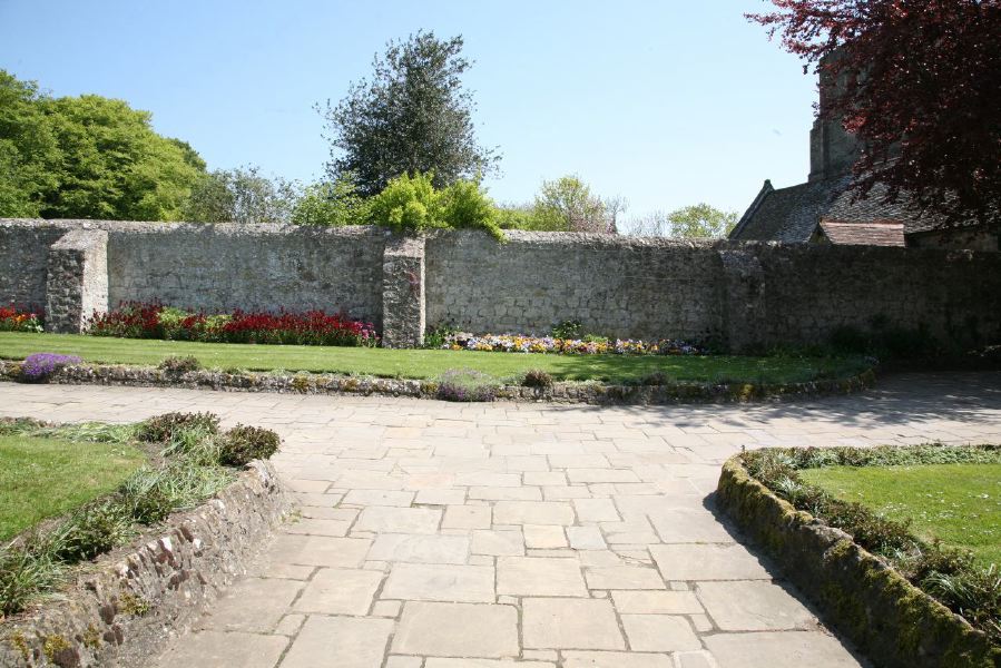 Stunning country house garden with views across the surrounding countryside