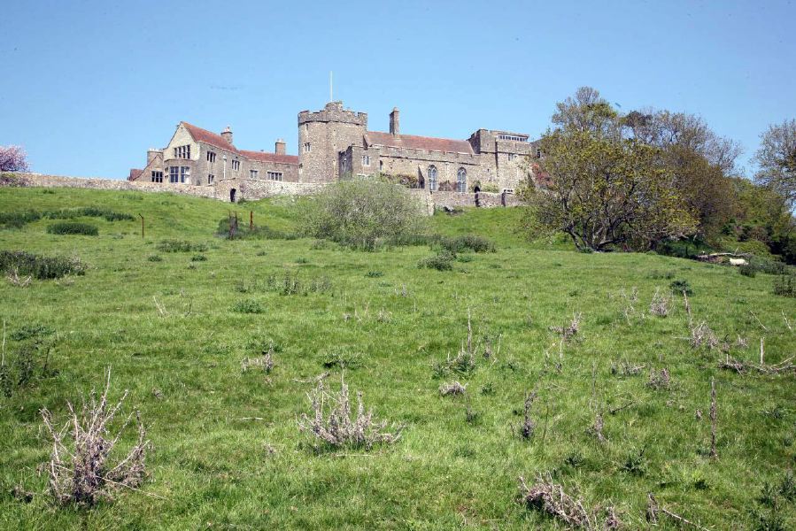 Stunning country house garden with views across the surrounding countryside