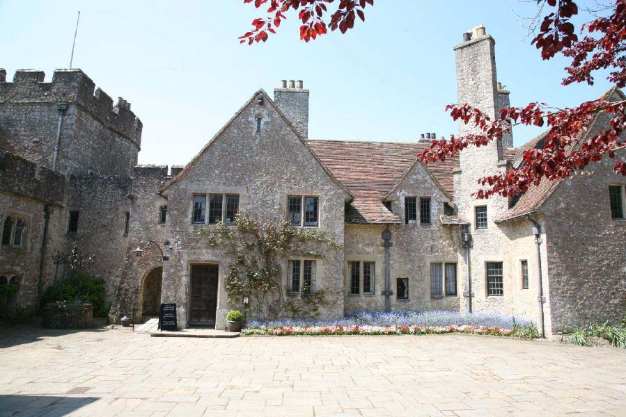 Stunning country house garden with views across the surrounding countryside