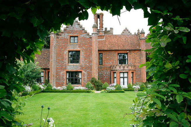 Gardens of a Tudor Manor house divided into compartments with different colour themes and structural forms.