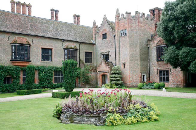 Gardens of a Tudor Manor house divided into compartments with different colour themes and structural forms.