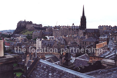 Rooftop view of Edinburgh