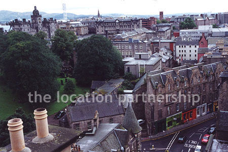 Rooftop view in Edinburgh